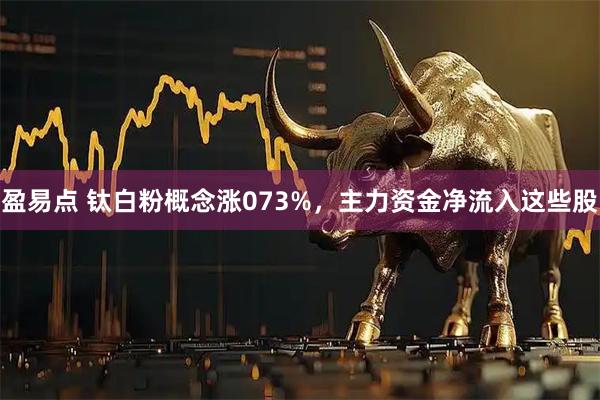 盈易点 钛白粉概念涨073%，主力资金净流入这些股